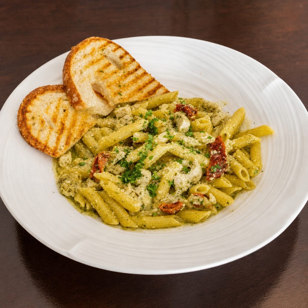 Pesto Chicken Pasta.