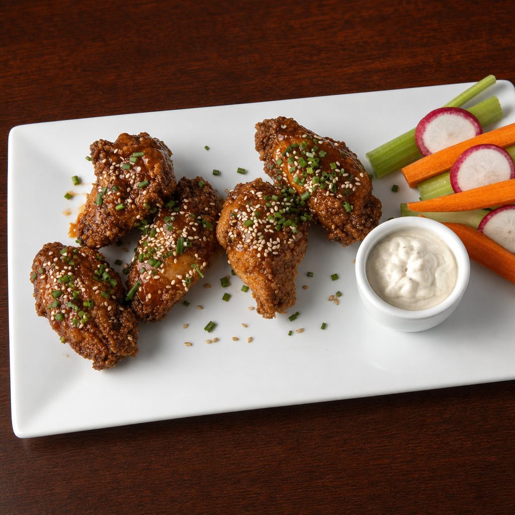 Red Rooster Wings Party Tray.