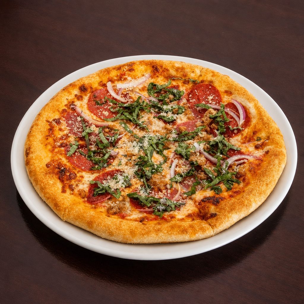 The Mustache Pizza.