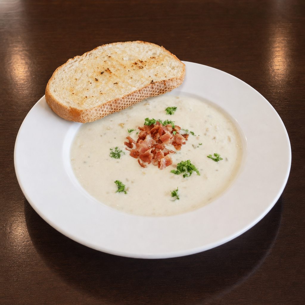 Clam Chowder Soup.