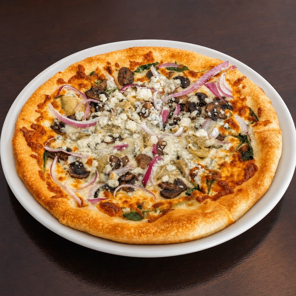 The Blue Pizza.