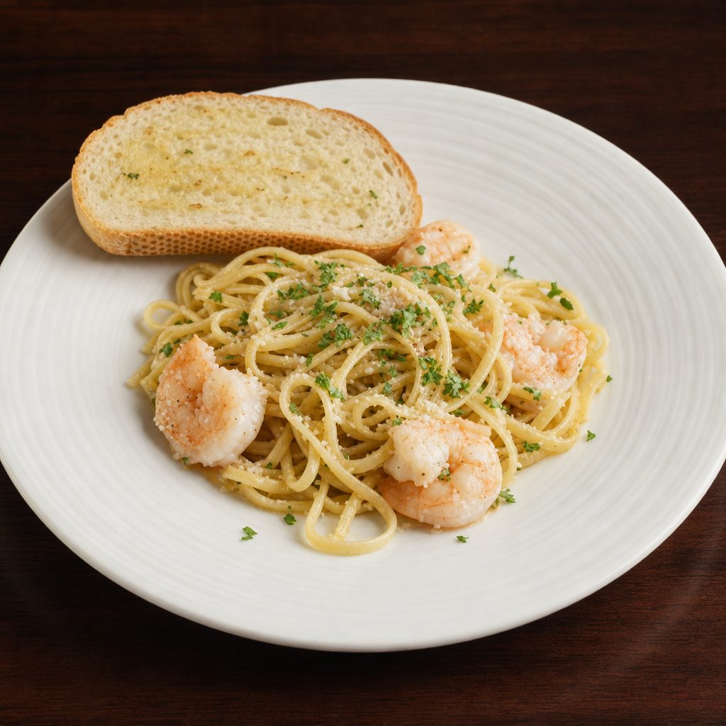 Shrimp Scampi Pasta.