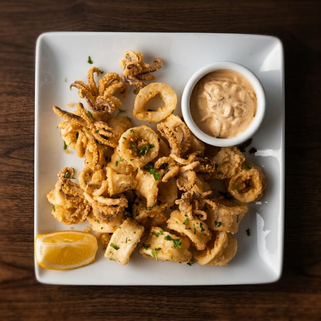 Feisty Calamari Party Tray.