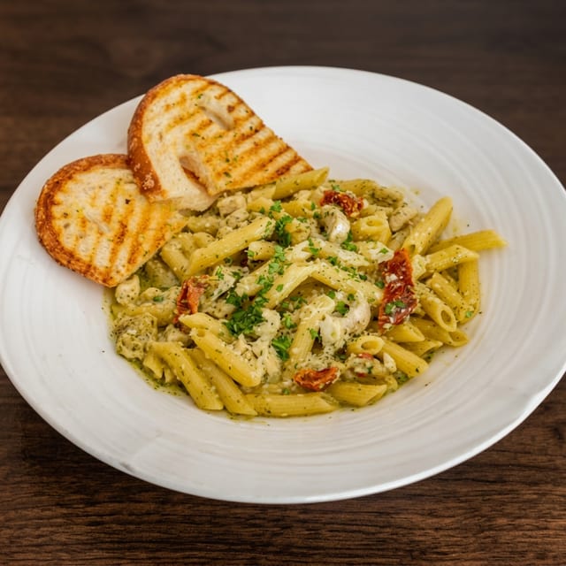 Pesto Chicken Pasta.