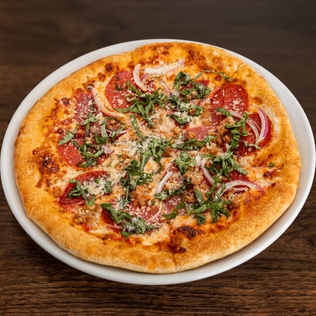The Mustache Pizza.