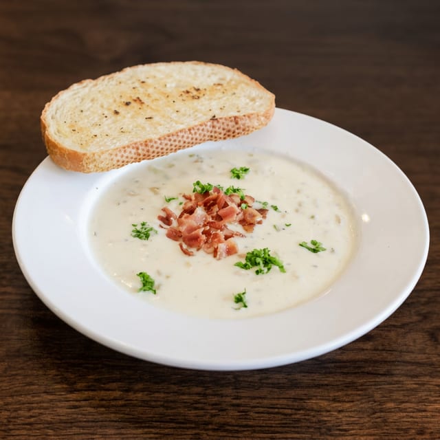 Clam Chowder Soup.
