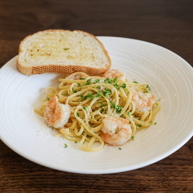 Shrimp Scampi Pasta.