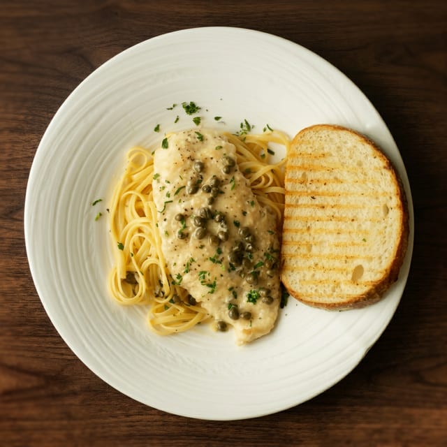 Chicken Piccata Pasta Party Tray.