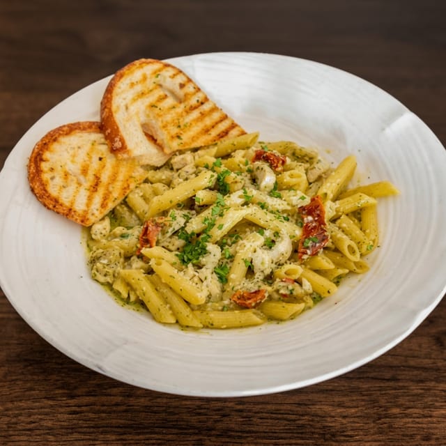 Pesto Chicken Pasta Party Tray.